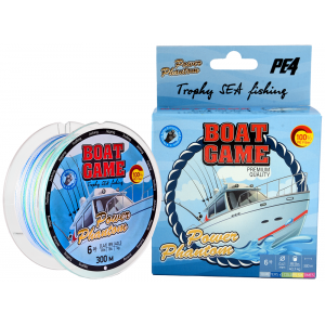 Шнур Power Phantom Boat, 300m, мультиколор #10 0,52мм, 54.8кг Шнур Power Phantom Boat, 300m, мультиколор #10 0,52мм, 54.8кг