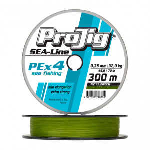 Шнур плетеный ProJig SEA-Line 300 м, хаки (0,40 мм..
